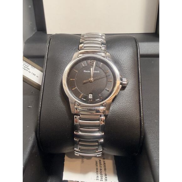 NEWMaurice Lacroix Miros MI1053-SS002-320 Stainless Steel Date Quartz 28MM Watch main image 15